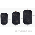 Bolsas de ropa reutilizables de algodón orgánico bolsas de vestimenta personalizadas con asa